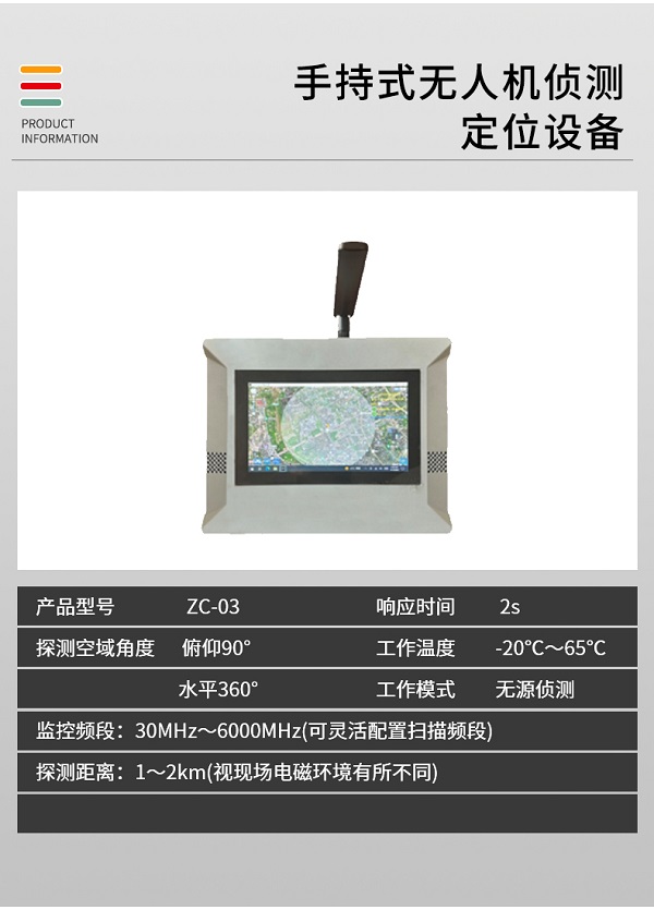 手持式无人机侦测定位ZC-03型装备设备(图2)