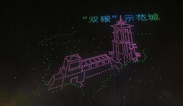 昨晚，2022架无人机点亮长春夜空！奉上完美演出(图1)
